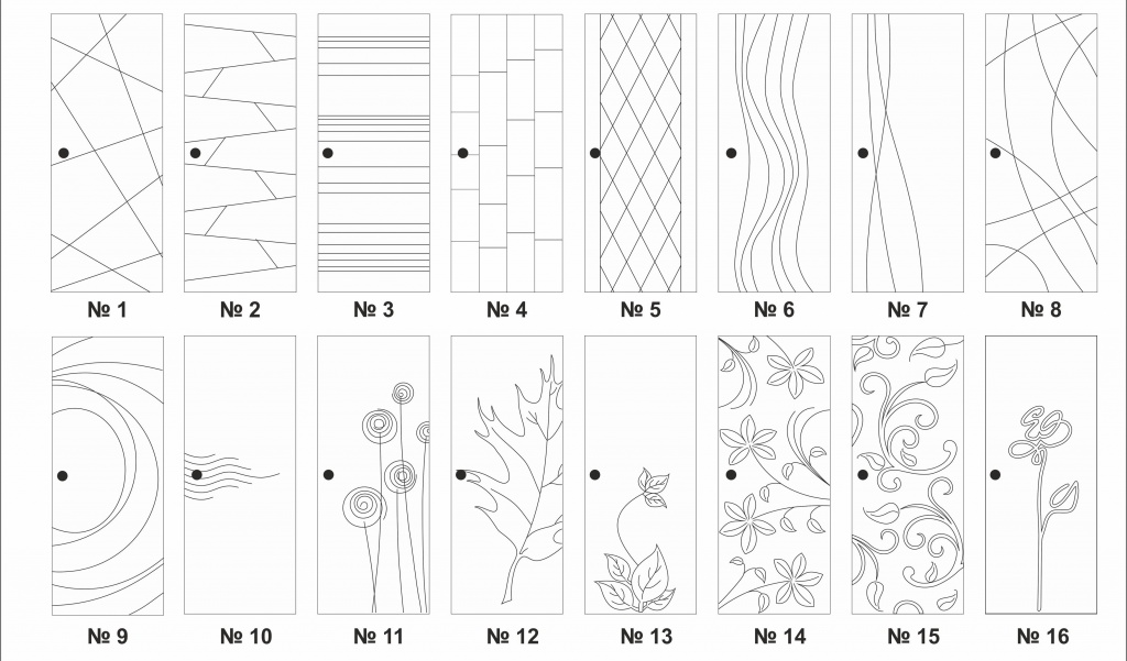 Рисунок на обшивки двери